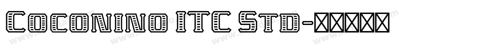 Coconino ITC Std字体转换